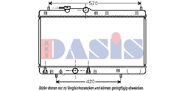 AKS DASIS Radiaator,mootorijahutus 360022N